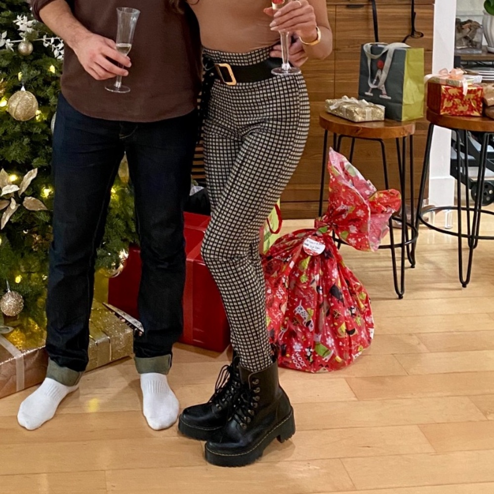 Plaid leggings